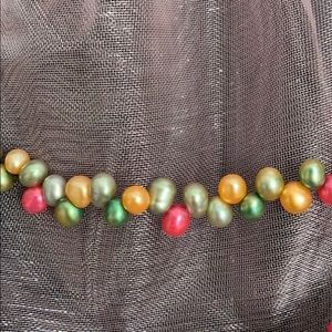 Freshwater pearls colored